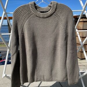 Jenni Kayne Olive/Sage Green Fisherman Women’s Sweater BRAND NEW WITHOUT TAGS